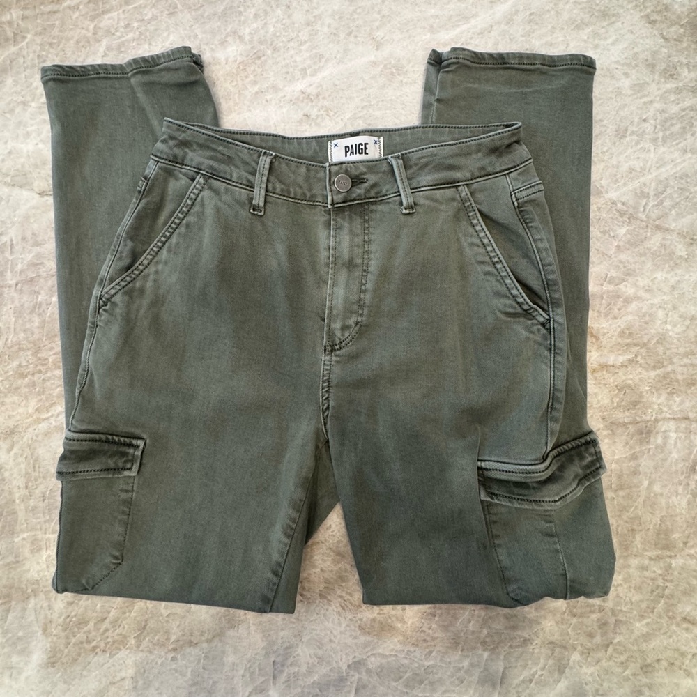 PAIGE Utility Cargo Pants in Olive